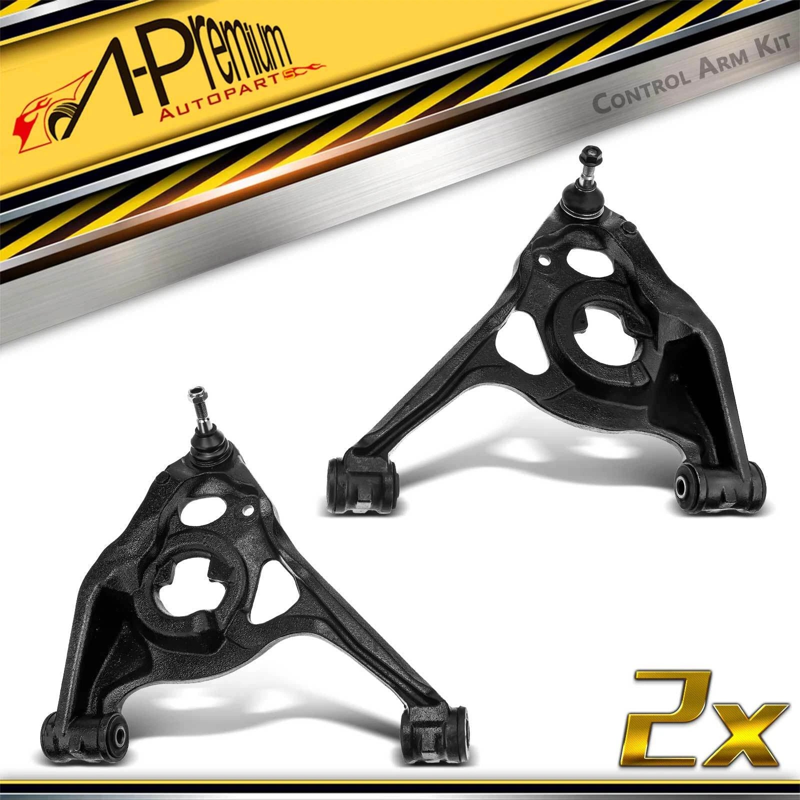 2X Control Arm and Ball Joint Front Lower for Chevy Express GMC Savana (2003â2023)