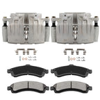 Set of 6 Ceramic Brake Pads and Calipers for GMC Envoy (2002–2005)