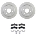 Bosch QuietCast Rear Rotor & TRWPro Ceramic Brake Pad Kit for Silverado 1500, Yukon