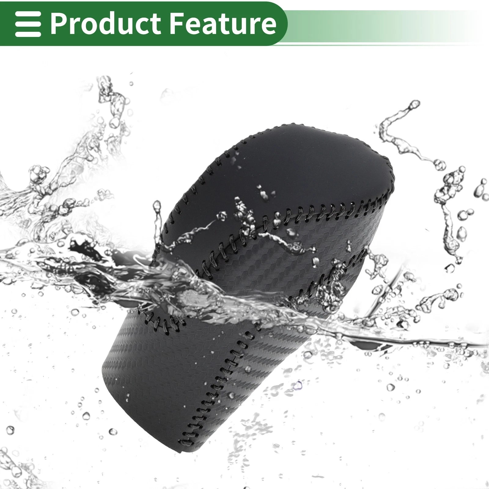 Gear Shift Knob Cover for Subaru Forester (2018–2023) Black Carbon Fiber