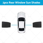 2X Rear Window Sun Shade for Holden Colorado RG (2012–2020)