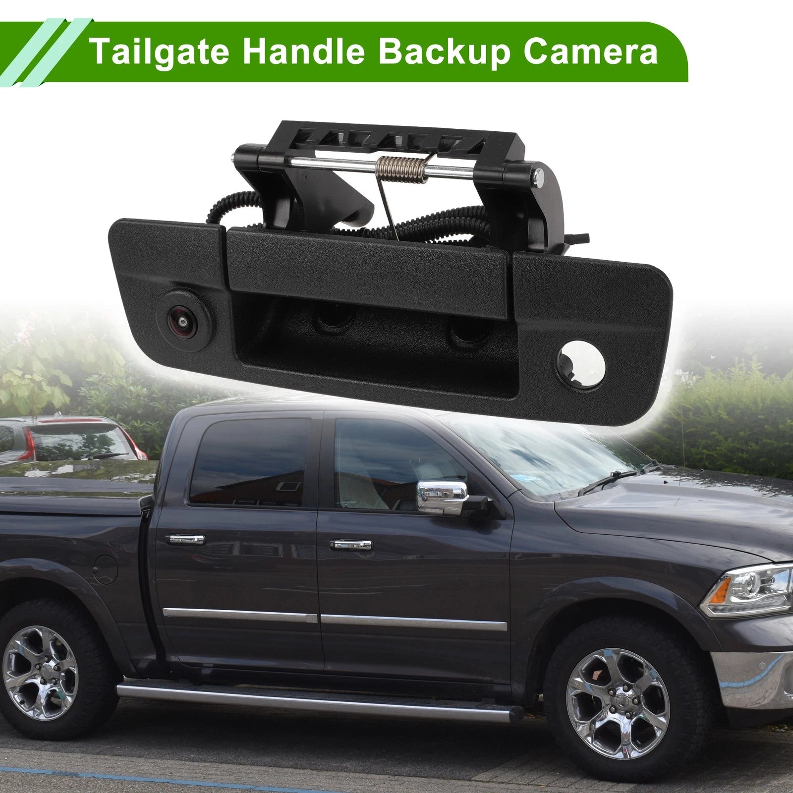 Tailgate Handle Backup Rear View Camera No. 68197873AA for Dodge Ram 1500 (2019–2023)