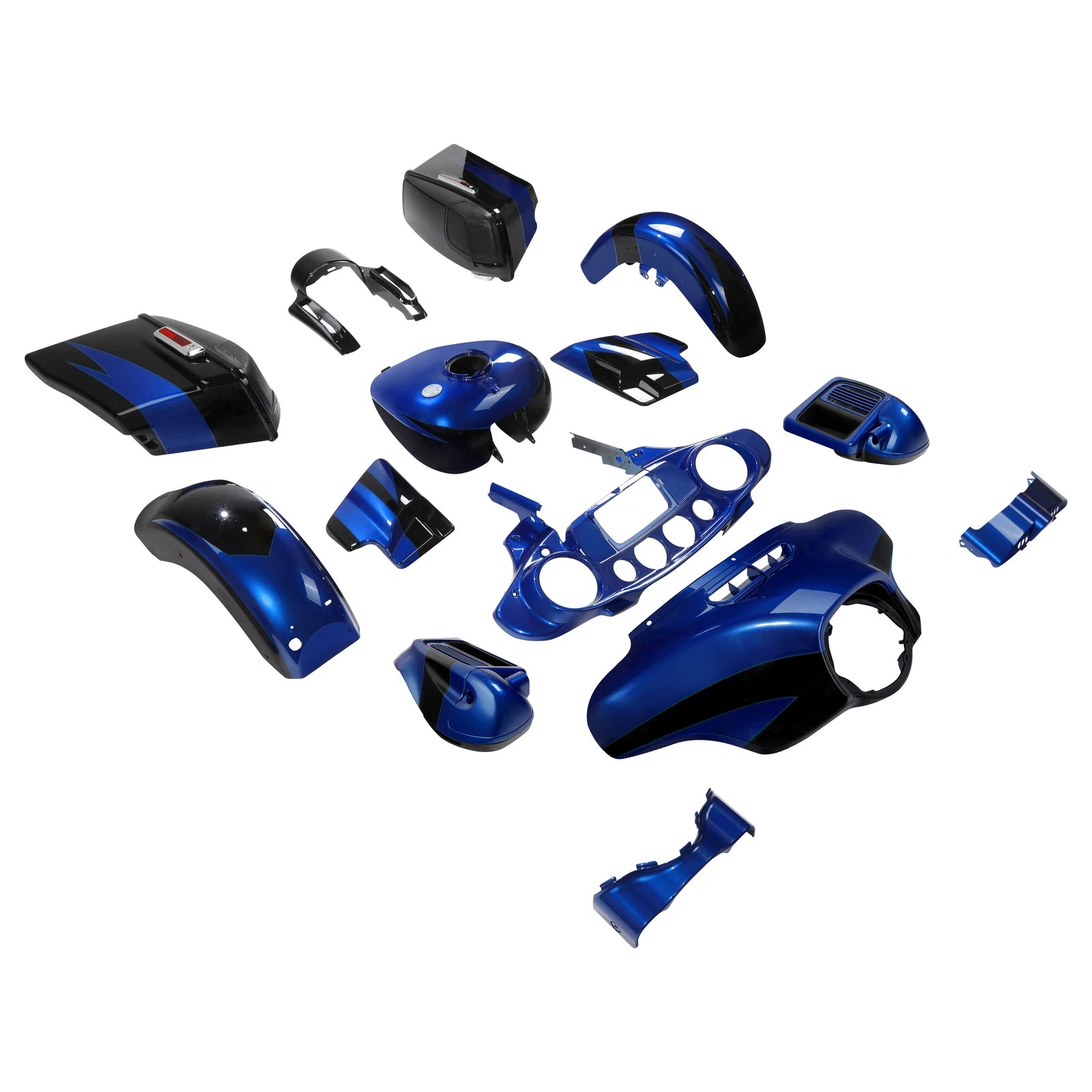 Fairings Bodywork Kit for Harley Street Glide (2014–2023) Candy Cobalt/Indigo Ink