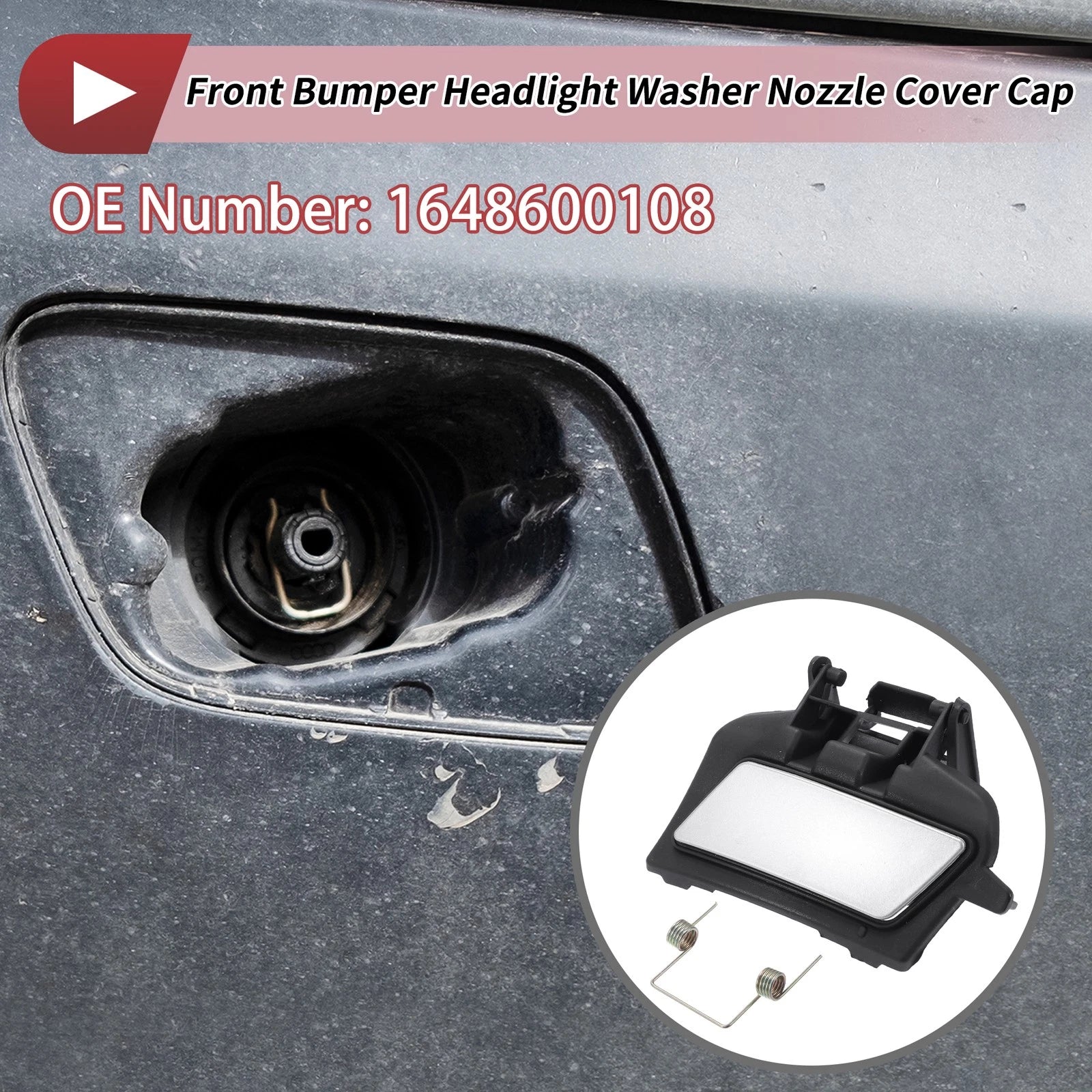 Front Left Washer Nozzle Cover Cap No. 1648600108 for Mercedes-Benz ML320 (2007–2008)