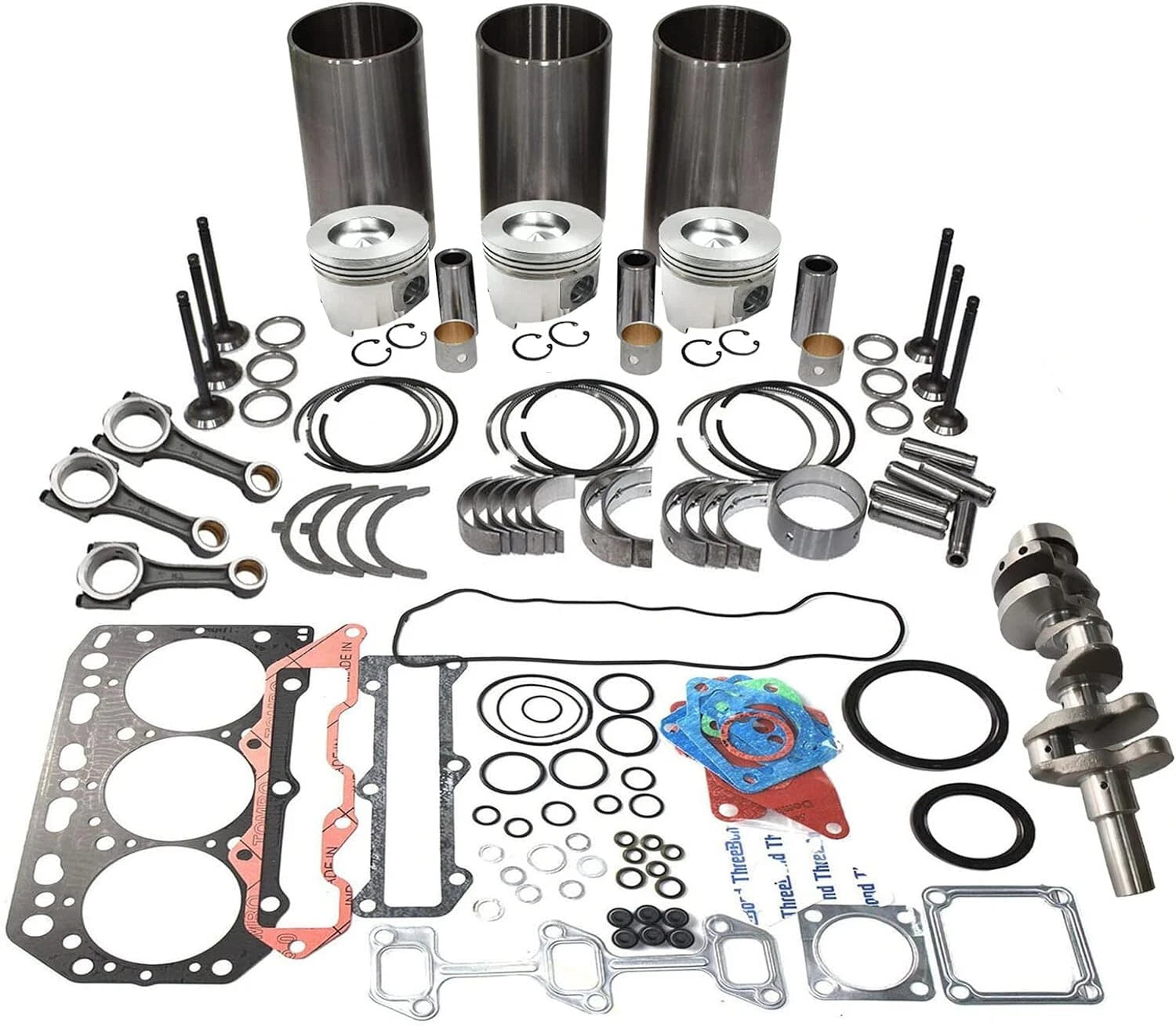 Overhaul Rebuild Kit with Crankshaft & Con Rod for Hitachi ZX30U-2 (2000–2005)