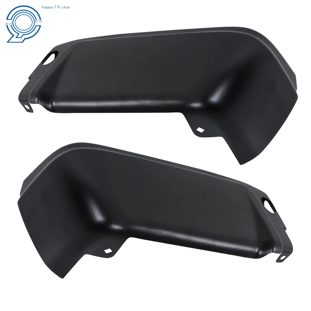 Set of 2 Black Rear Step Bumpers for Ford F250 F350 (2008–2016)