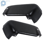Set of 2 Black Rear Step Bumpers for Ford F250 F350 (2008–2016)