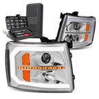 C-Style LED Sequential Projector Headlight for Silverado (2007–2014)