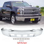 Chrome Steel Front Bumper for Chevy Silverado 1500 (2014–2015)