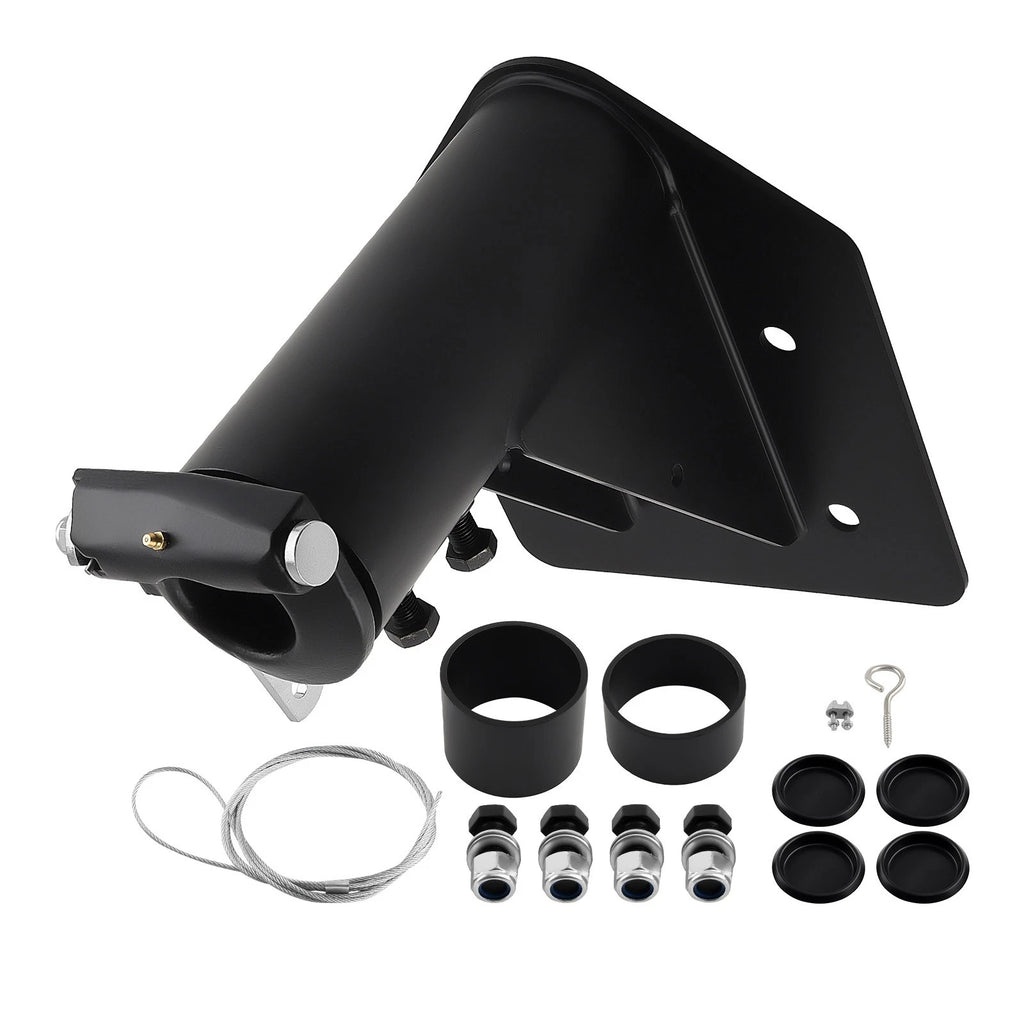 Adjustable 5th Wheel to Gooseneck Adapter for RV Trailer (12''-17'', 24000 lb)