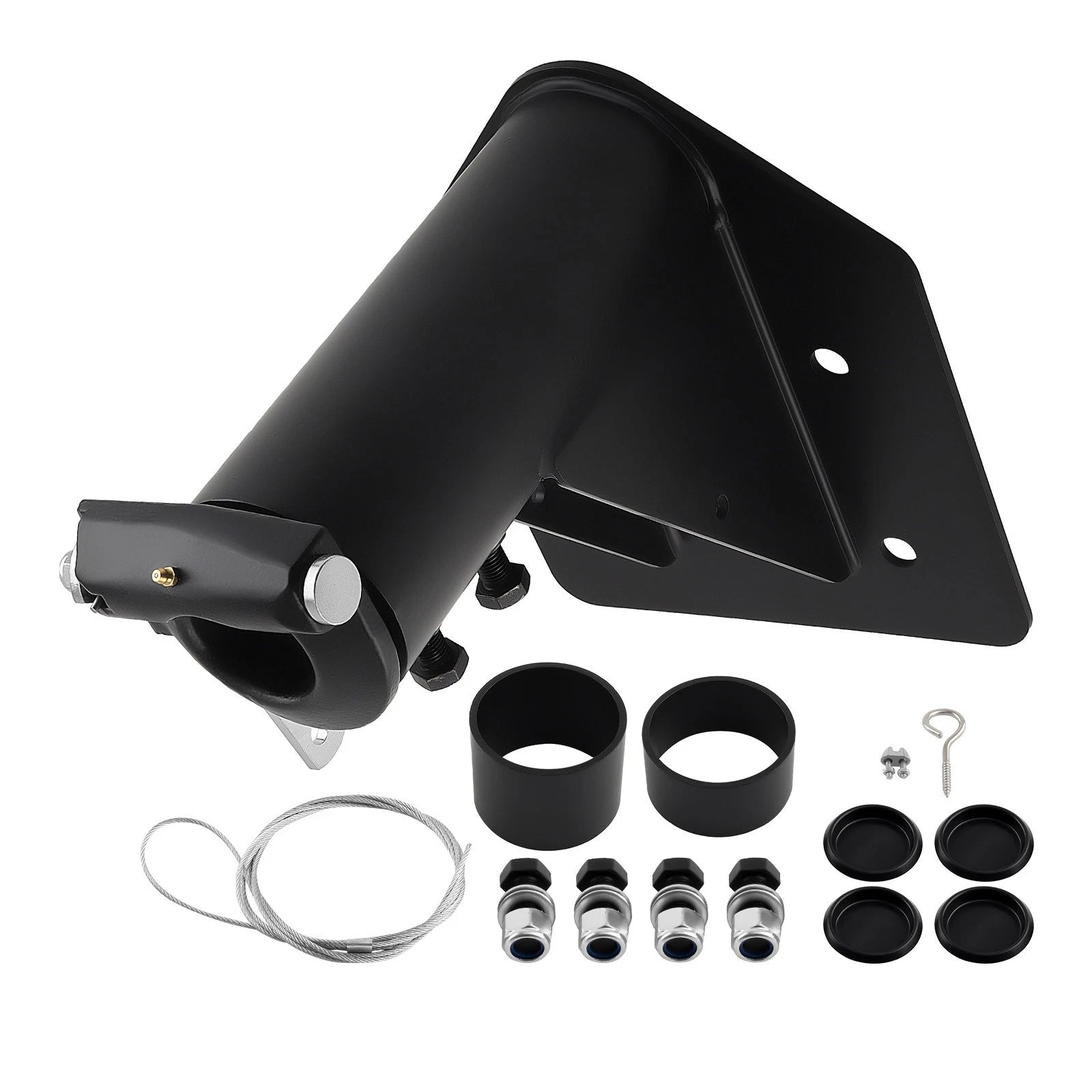 Adjustable 5th Wheel to Gooseneck Adapter for RV Trailer (12''-17'', 24000 lb)