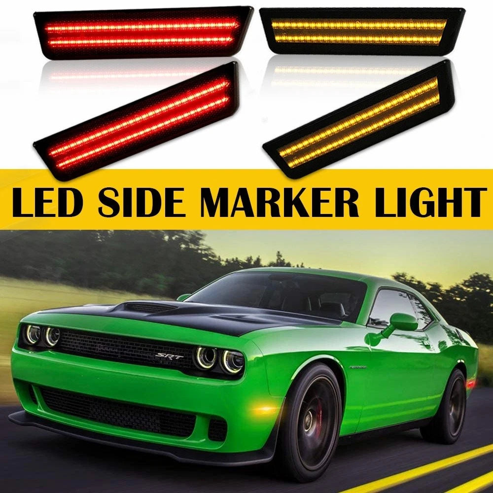 4 LED Side Marker Lights for Dodge Challenger (2008–2014)