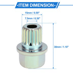 35/19PT Wheel Lock Lug Nut for BMW (Anti Theft Removal Key Socket Adapter)