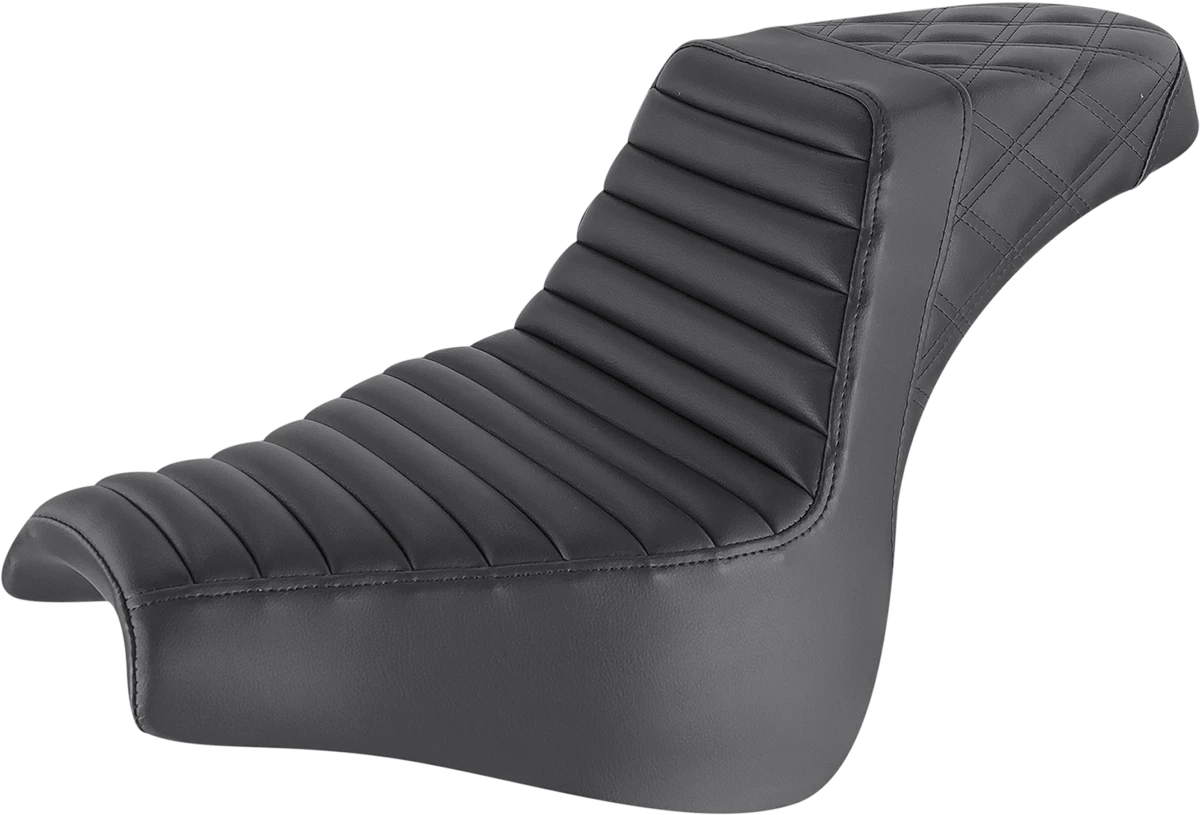 SADDLEMEN Step-Up Seat for FXFB/S (Front Tuck-n-Roll/Rear Lattice Stitch)