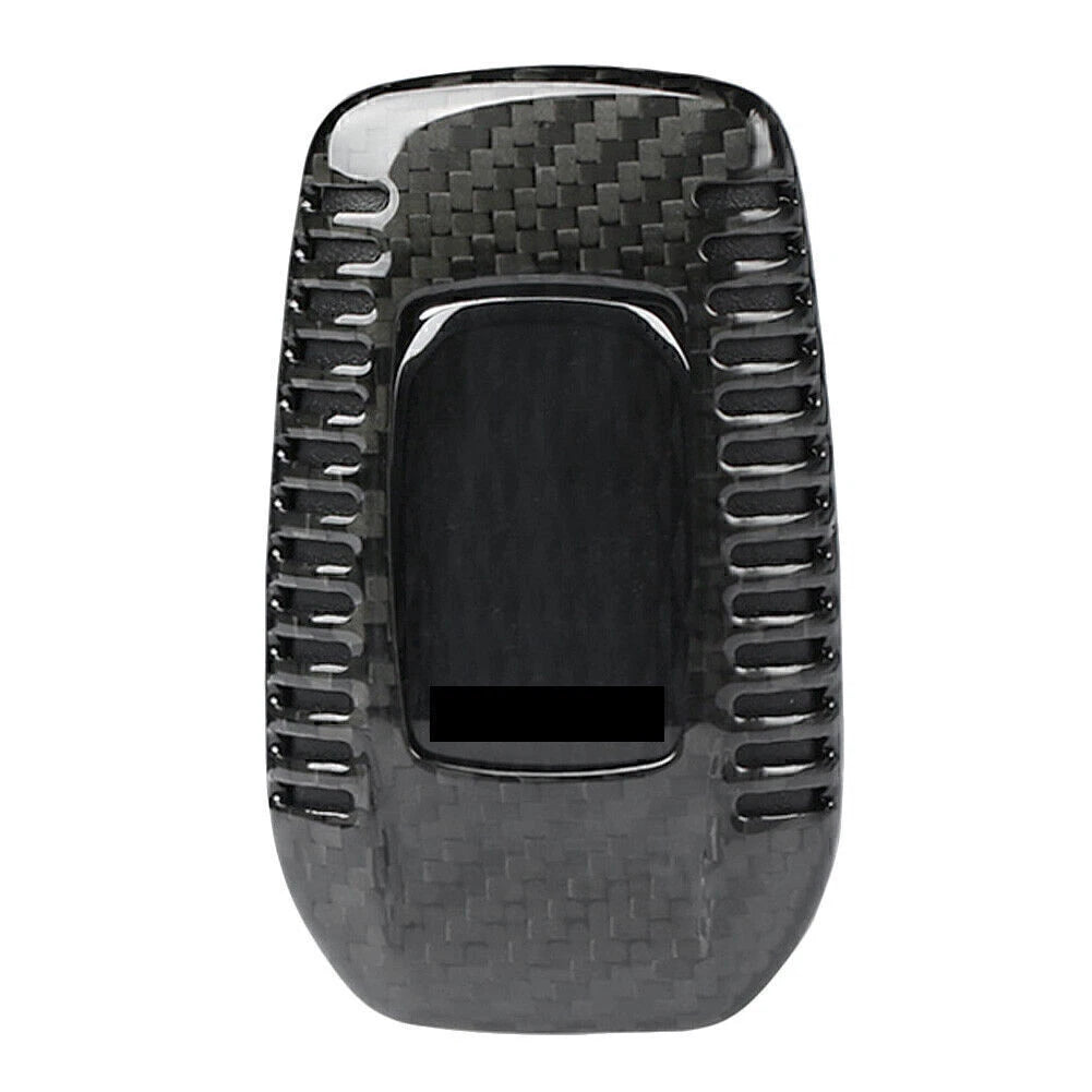 Carbon Fiber Key Fob Case Cover for Toyota Alphard RAV4 Hilux (2016–2023)