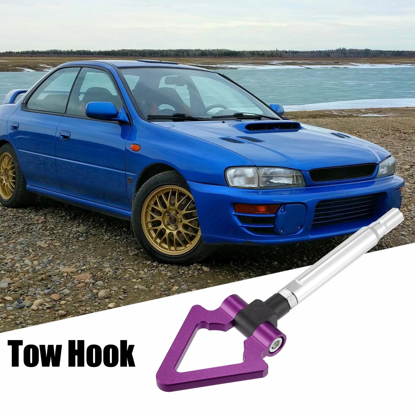 Tow Hook Screw for Subaru BRZ (2013–2021) - Triangle Shape, Purple