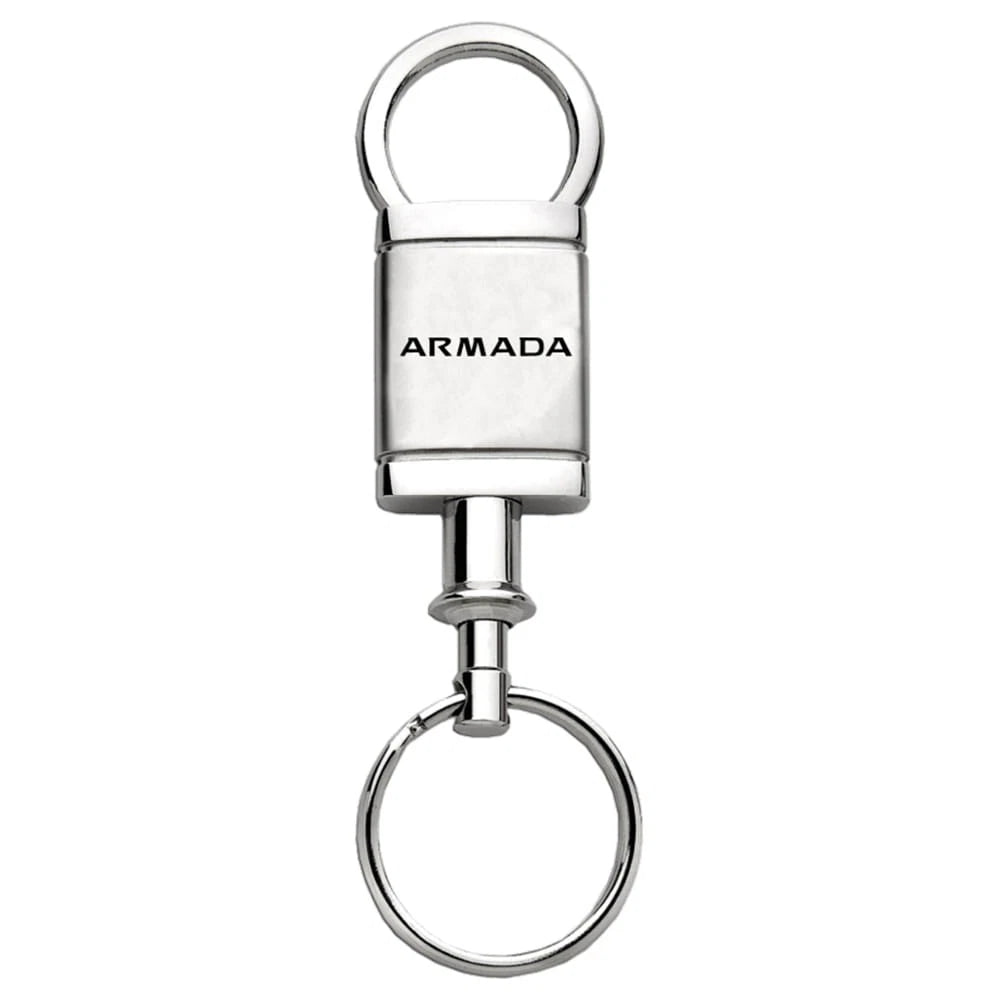 Satin-Chrome Valet Keychain - Officially Licensed for Nissan Armada