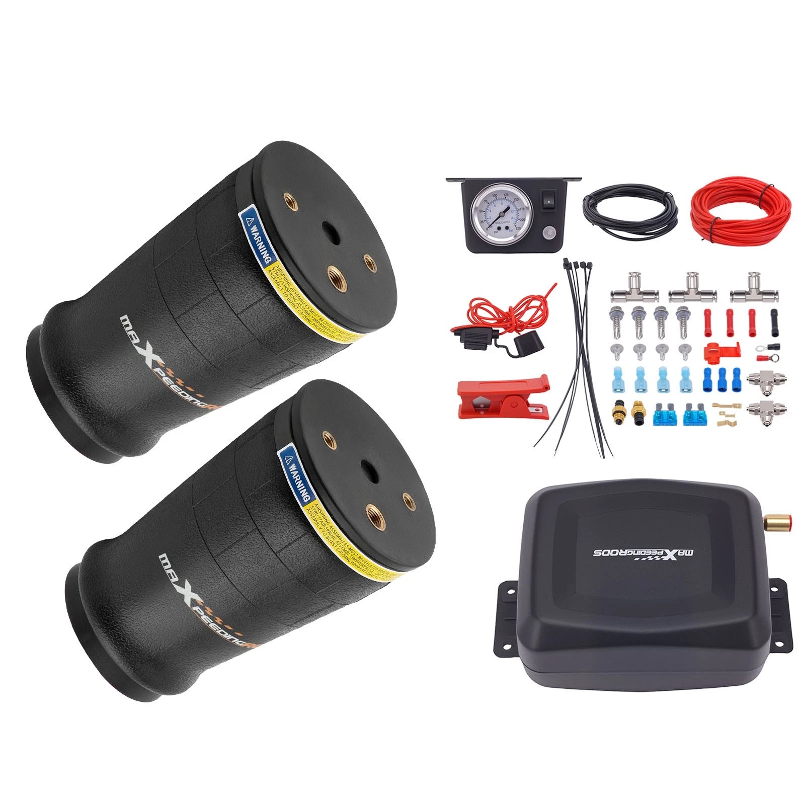 Pair Air Spring Bags + Air Compressor Kit for W21-760-9000 SK6815P01