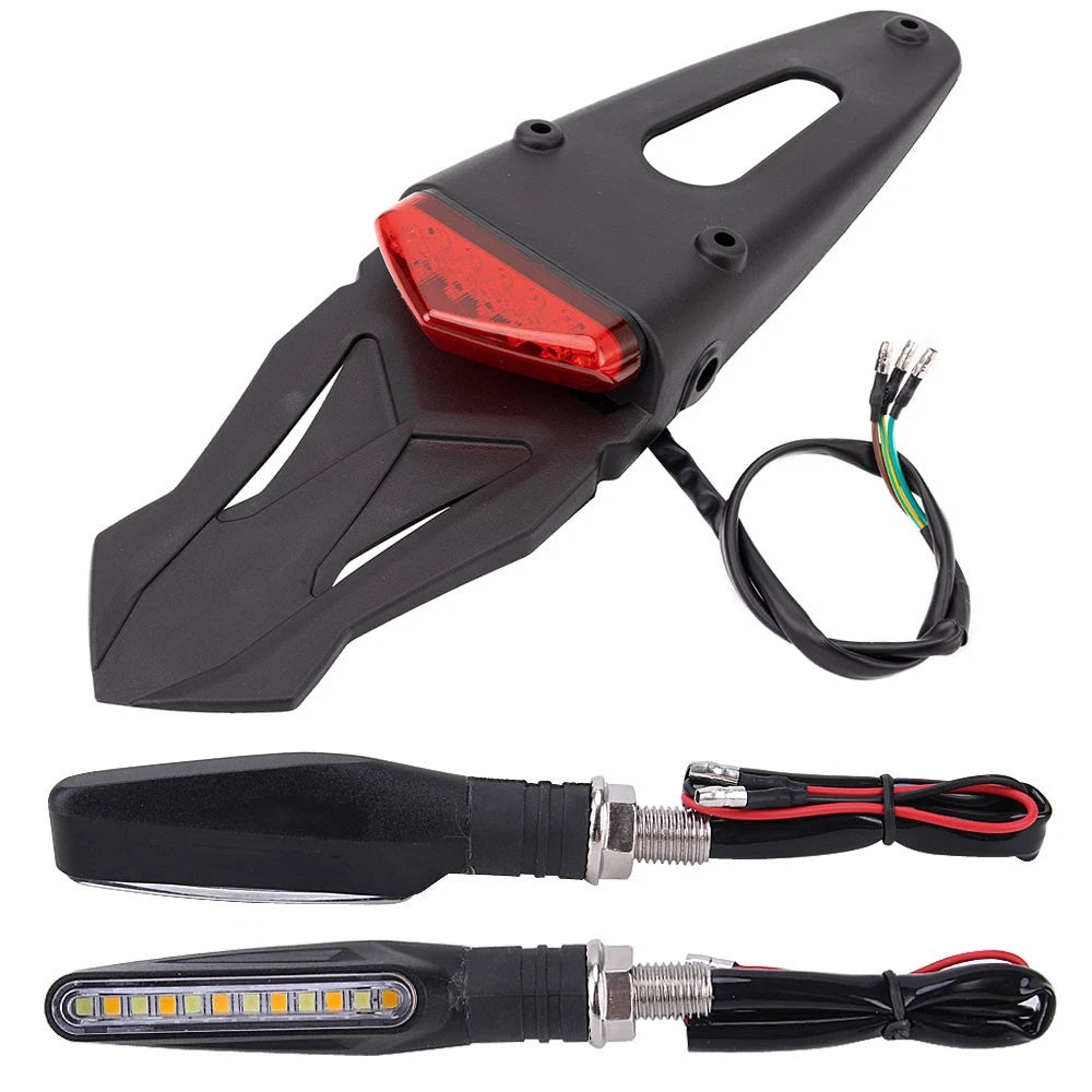 Universal Rear LED Fender Brake Tail Light for Enduro Bike (Off-road)