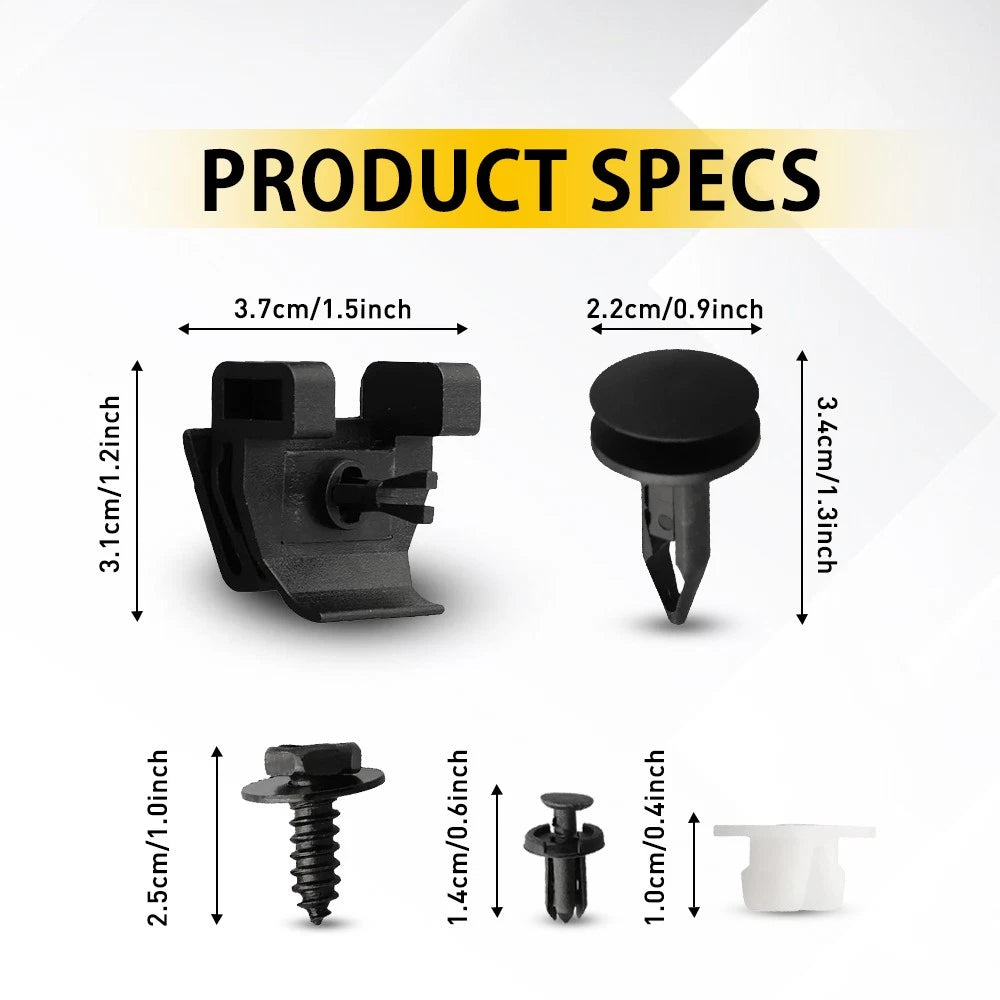Clips for Toyota Corolla (2009–2019) Front Bumper Repair