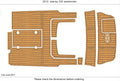 EVA Foam Teak Deck Flooring Mat for Sea Ray 235 Weekender (2010)