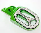 CNC Green Stainless Foot Pegs for Honda CRF250 (2004–2023)
