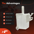 Windshield Washer Reservoir with Pump, Cap & Filler Neck for Nissan Sentra
