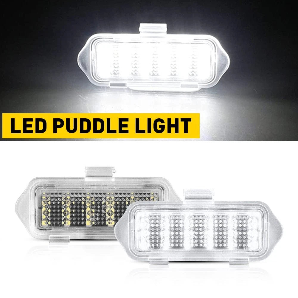 2X LED Side Mirror Puddle Lights 6000K for Silverado Suburban Tahoe Sierra Yukon (2014–2023)