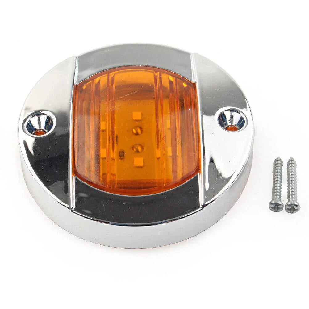 1x 12V LED Yellow Side Marker Lights for Truck Trailer RV Boat
