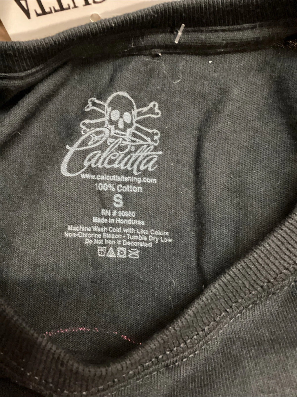 Ladies T-Shirt for Calcutta 4794-0057 (Small) Black with Pink Logo