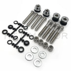 Sissy Bar Docking Hardware Kit Chrome for Harley Softail (1984–1999)