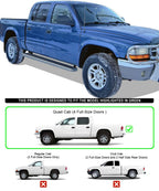 5-Inch Running Boards for Dodge Dakota Quad Cab (2000-2004)