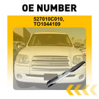 2X Front Bumper Trim Molding Chrome for Toyota Tundra (2000–2006)