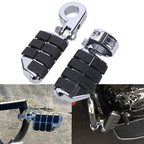 Chrome Highway Foot Pegs for Harley Touring Dyna (2014–2023)