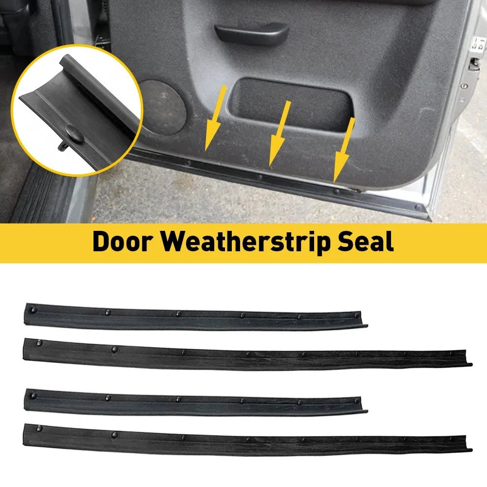 Set of 4 Window Sweep Felt Trim Seal for Ford F250 F350 (1999–2016) F81Z2520758AA