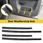 Set of 4 Window Sweep Felt Trim Seal for Ford F250 F350 (1999–2016) F81Z2520758AA