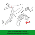 10 Pcs Fender Liner Screws for BMW MINI Clubman, Convertible, Countryman