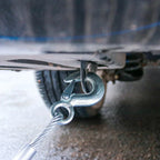 Blue Rubber Coated Tow Recovery Hook Rope 5 Ton 4Meter for Vehicle