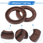 2X Oil Seal Rotary Shaft Seal FKM Rubber 40x62x7mm for Various Models