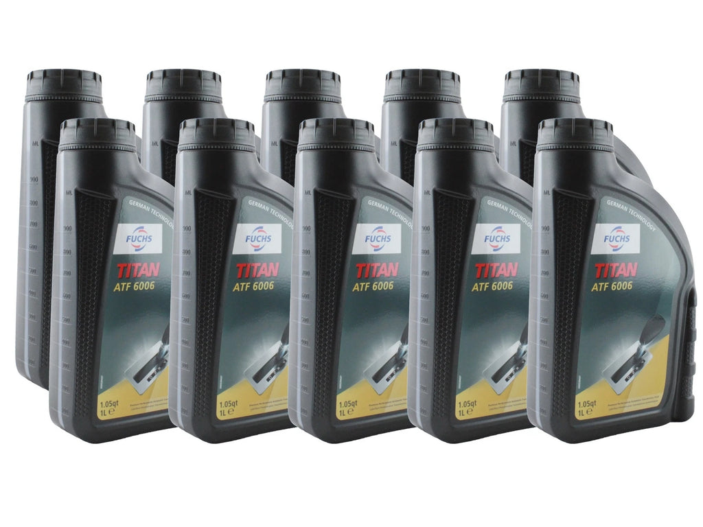 Set of 10 Fuchs TITAN ATF 6006 Auto Transmission Fluid 1L for Audi BMW Jaguar
