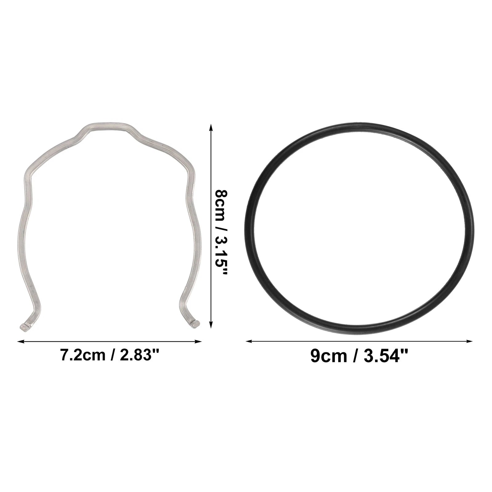 Set of 1 Charge Pipe C Clip with O Ring Seal for BMW 335i (N54 N55)