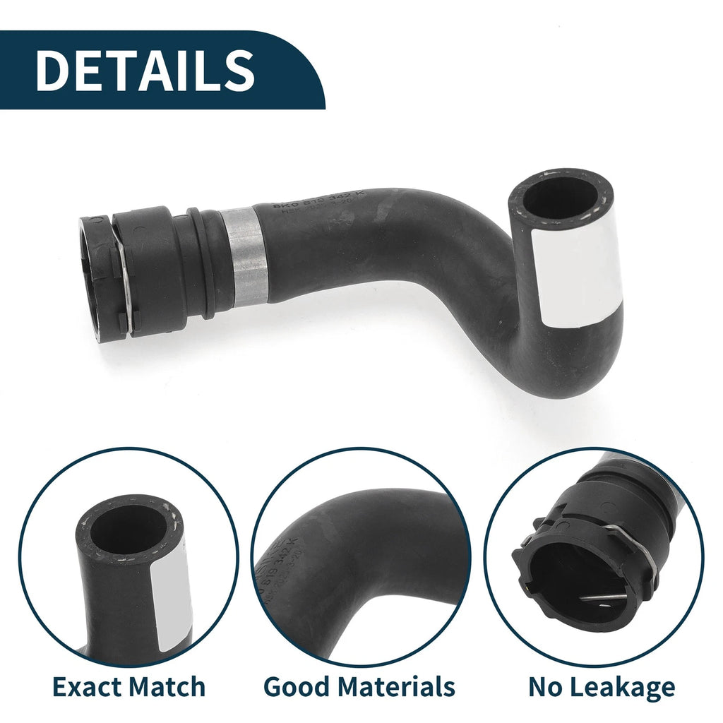 Radiator Hose Heating Water Pipe for Audi A4L (2008–2015) No. 8K0819342K Rubber