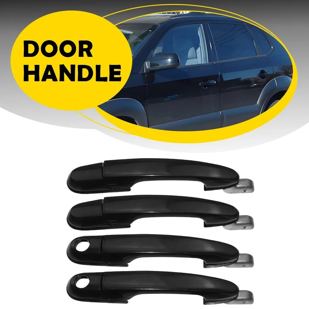 Set of 4 Exterior Door Handles for Hyundai Tucson (2005–2009)