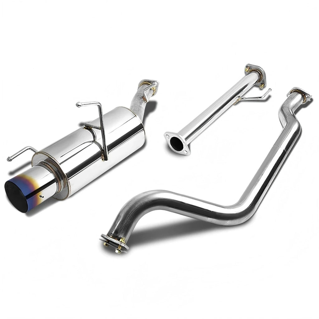 4" Burnt Muffler Tip Catback Exhaust for Nissan Sentra SE-R Spec V (2002–2006)