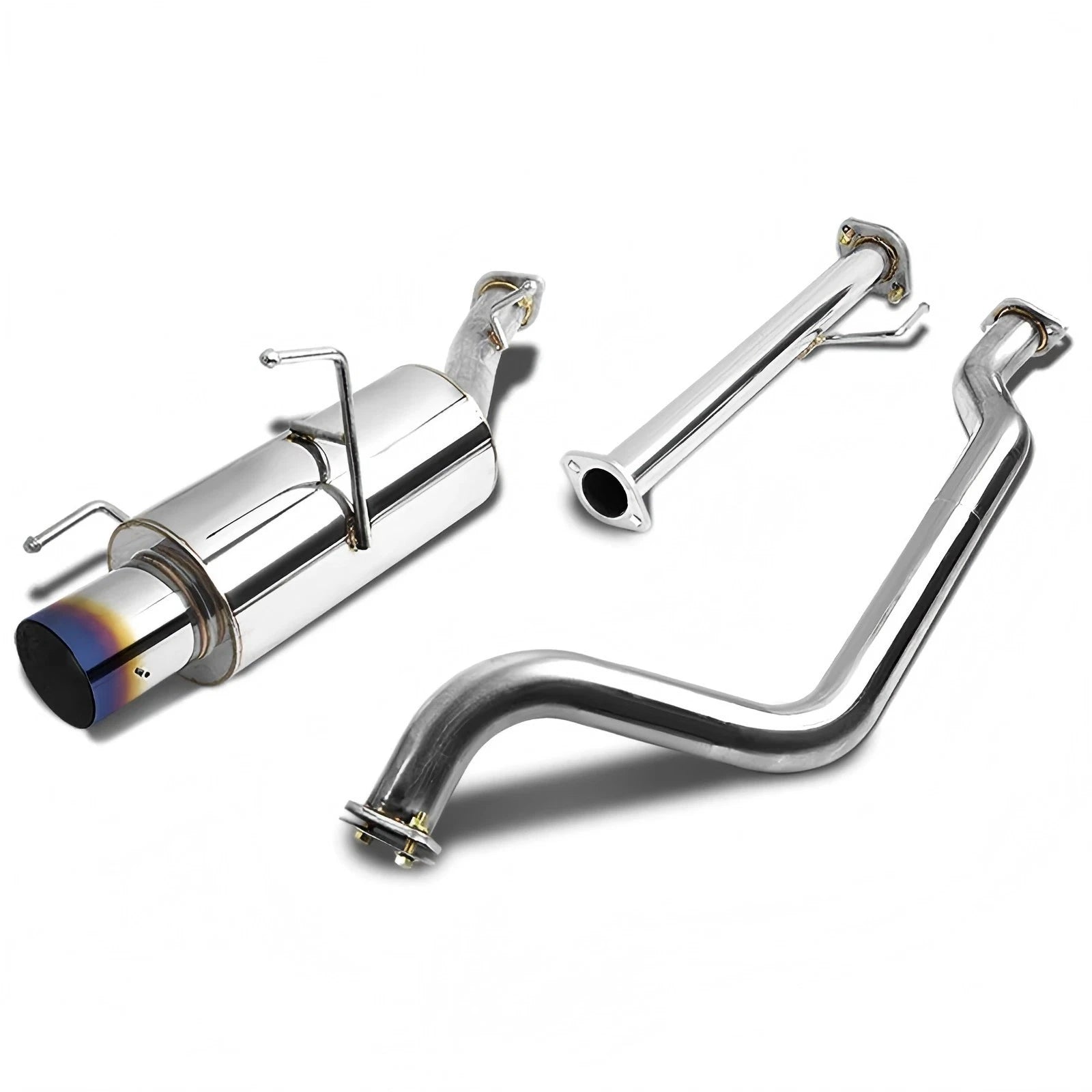 4" Burnt Muffler Tip Catback Exhaust for Nissan Sentra SE-R Spec V (2002–2006)