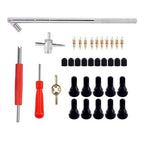 Tire Valve Stem Installation Tool Kit with Valve Core Wrench Set of 4