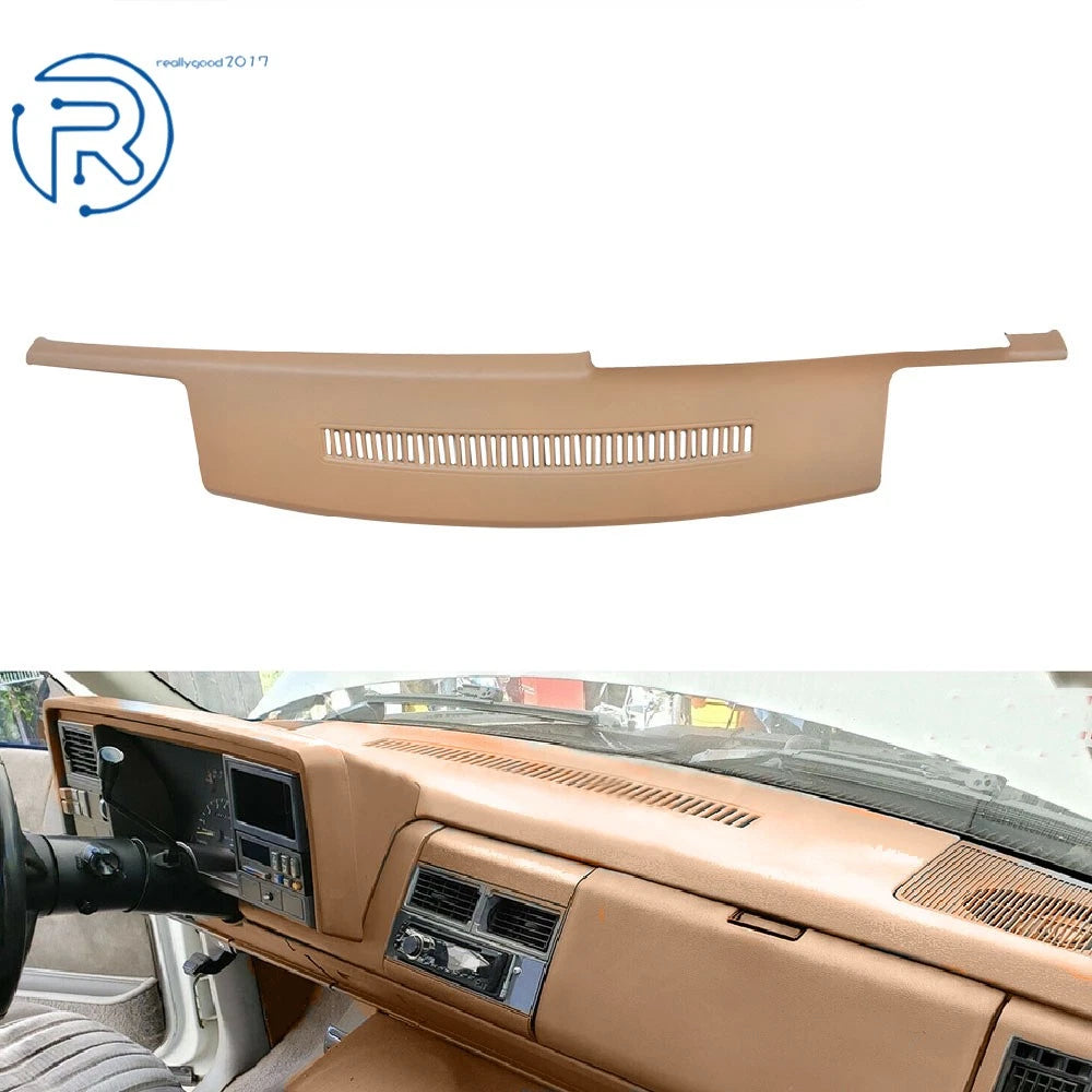Molded Dashboard Bezel Cover Overlay for Chevy GMC C1500 K1500 (1988-1994)