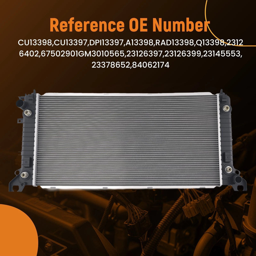 Engine Radiator for GMC Sierra 1500 (2014–2015) CU13398 23126397
