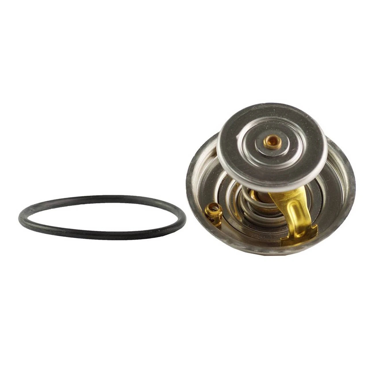 Engine Coolant Thermostat with Gasket for Mercedes Benz 190 300E 450SEL (1983–1993)