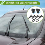 Windshield Washer Nozzle & Hose Connector for Dodge (2011-2019) 1 Set